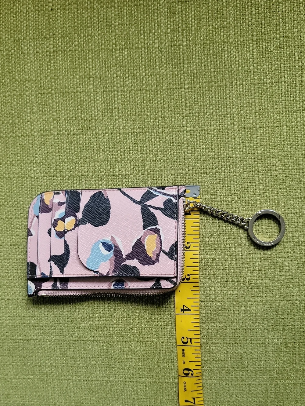 kate spade Pink Floral Card Case Keychain